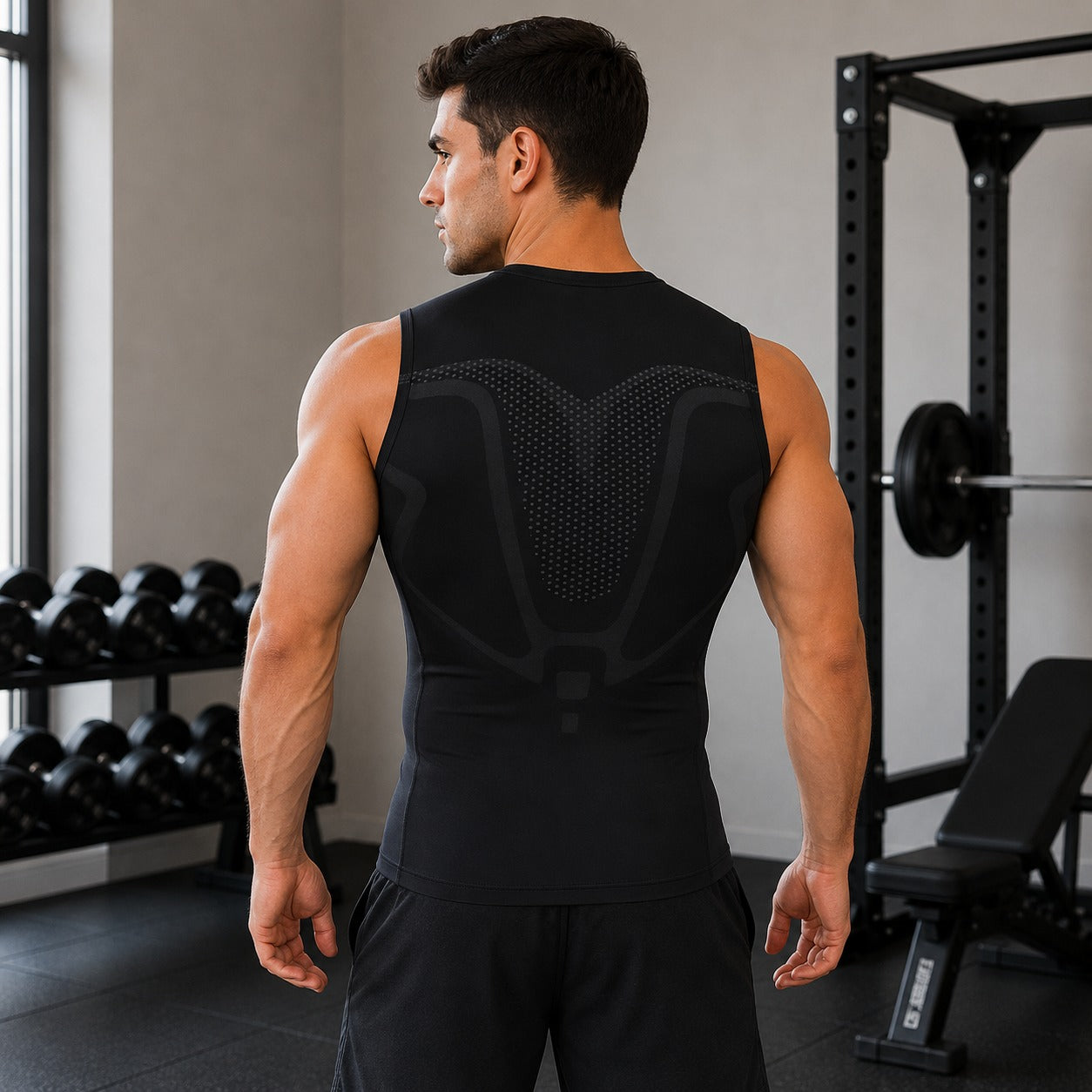 Spartan™ Formendes Kompressionshemd aus Atmungsaktivem Gewebe mit Ionischer Technologie
