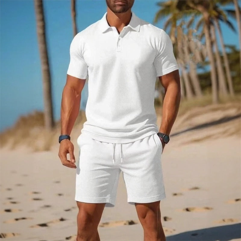 Matteo™ Set Mit Poloshirt Und Shorts Mit Verstellbarem Bund