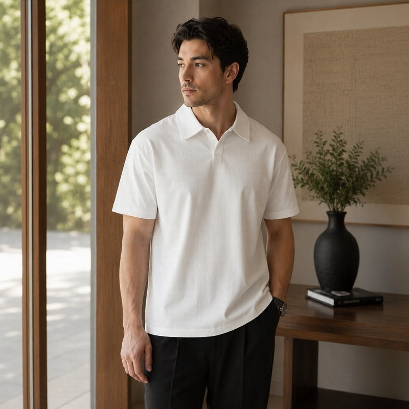 Alden™ Kurzarm-Poloshirt Aus Ultraleichtem Stoff