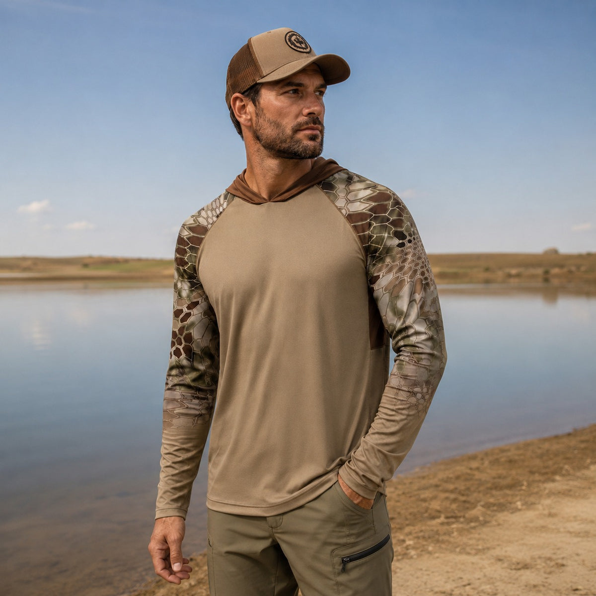 UV-Shirt Felix™ mit Kapuze und atmungsaktivem Stoff – Ideal für Outdoor-Sport