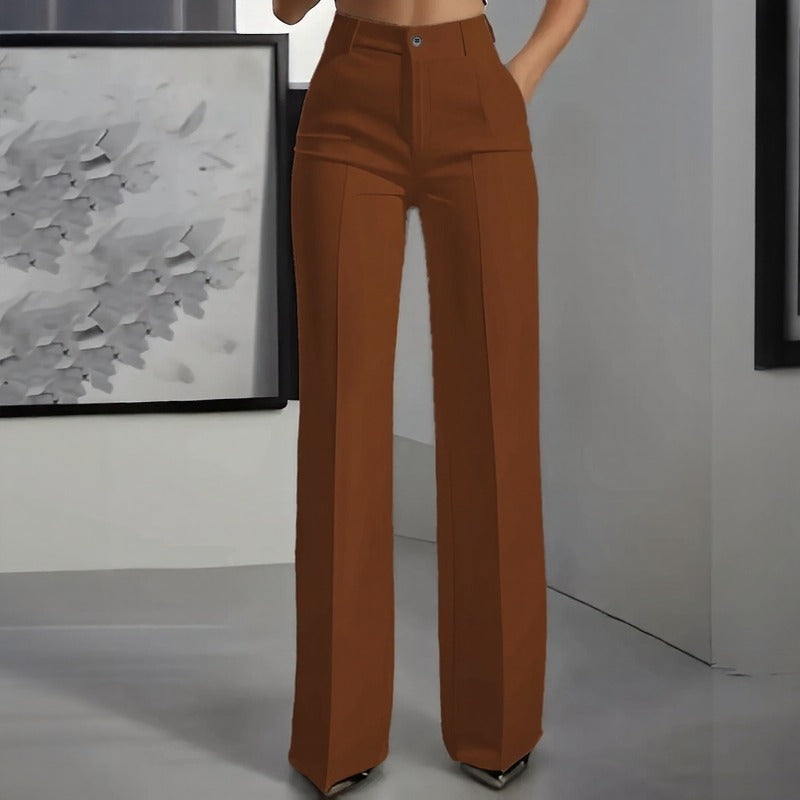 Dahlia™ Hose mit Hochwertiger Schneideroptik, Hoher Taille und Weitem Palazzo-Schnitt