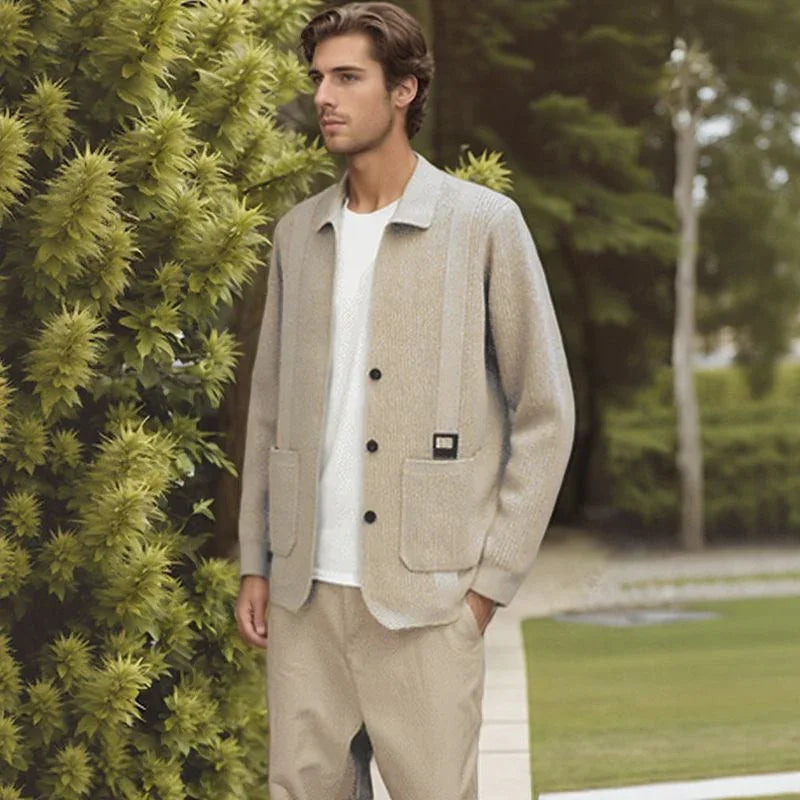 Nolan™ Strickjacke aus Strukturiertem Strick mit Hochwertiger Verarbeitung / Lässige Eleganz für Kühlere Tage!