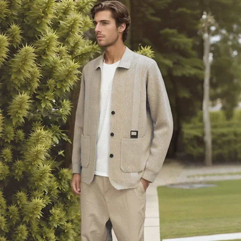 Nolan™ Strickjacke aus Strukturiertem Strick mit Hochwertiger Verarbeitung / Lässige Eleganz für Kühlere Tage!