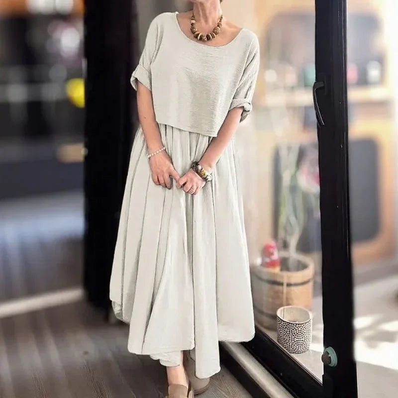 Morocco™ Baumwoll-Leinen-Set im Lagenlook / Zweiteilig, Charme, der Grenzen überschreitet!