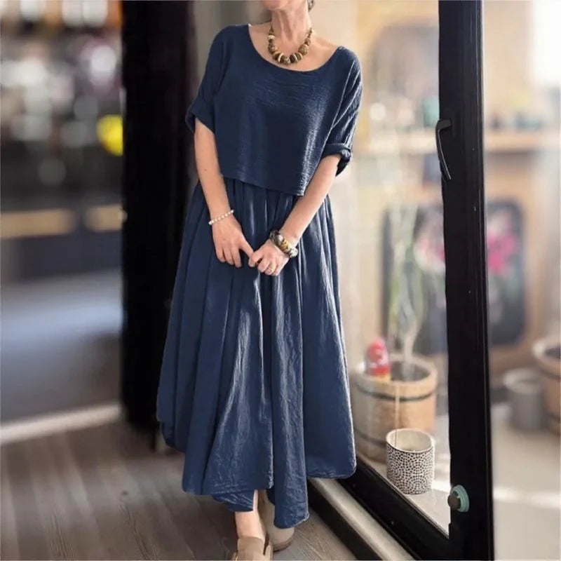 Morocco™ Baumwoll-Leinen-Set im Lagenlook / Zweiteilig, Charme, der Grenzen überschreitet!