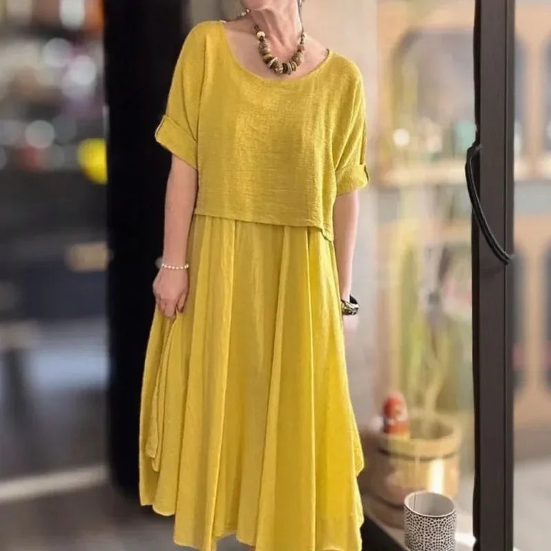 Morocco™ Baumwoll-Leinen-Set im Lagenlook / Zweiteilig, Charme, der Grenzen überschreitet!