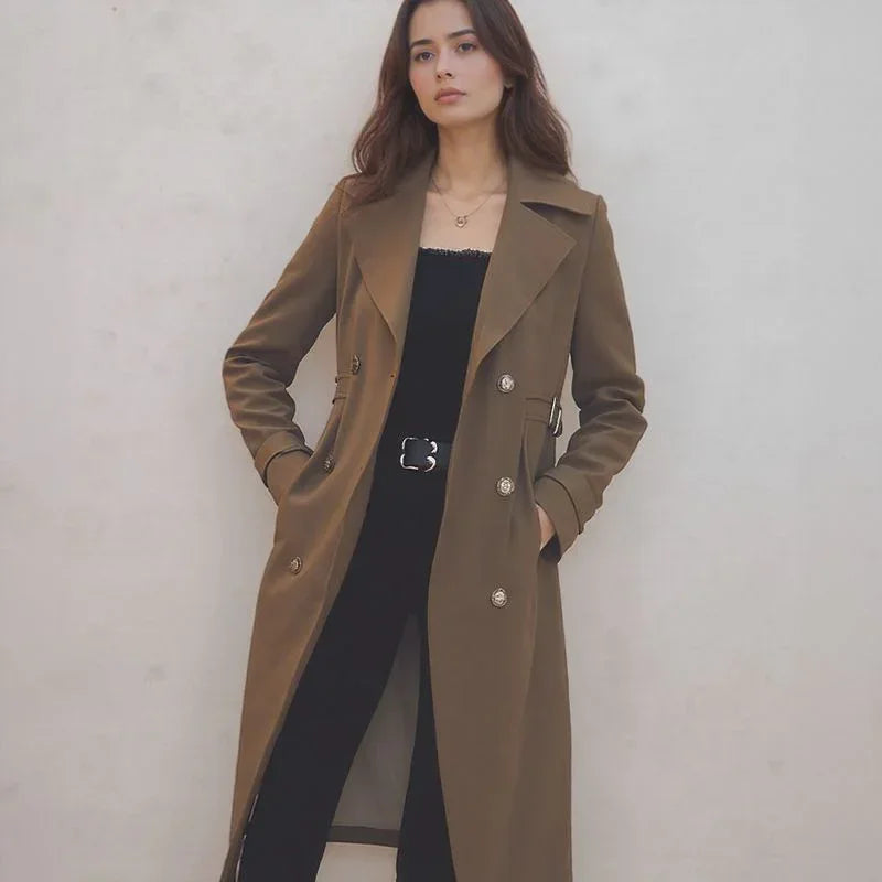 Lady Luxe™ Mantel mit Samtfutter / Ein eleganter Klassiker, der mit Charme wärmt!