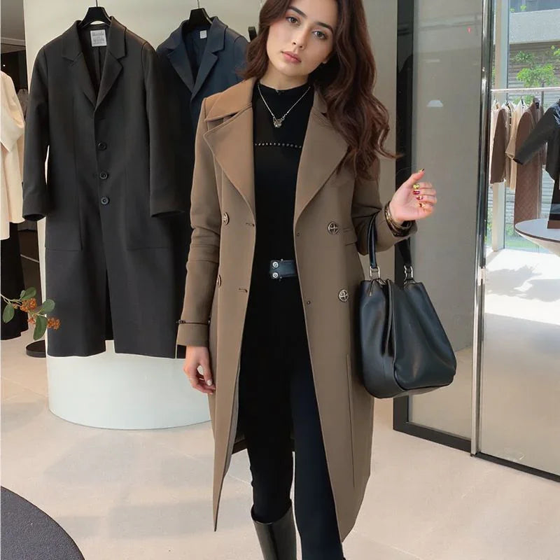 Lady Luxe™ Mantel mit Samtfutter / Ein eleganter Klassiker, der mit Charme wärmt!