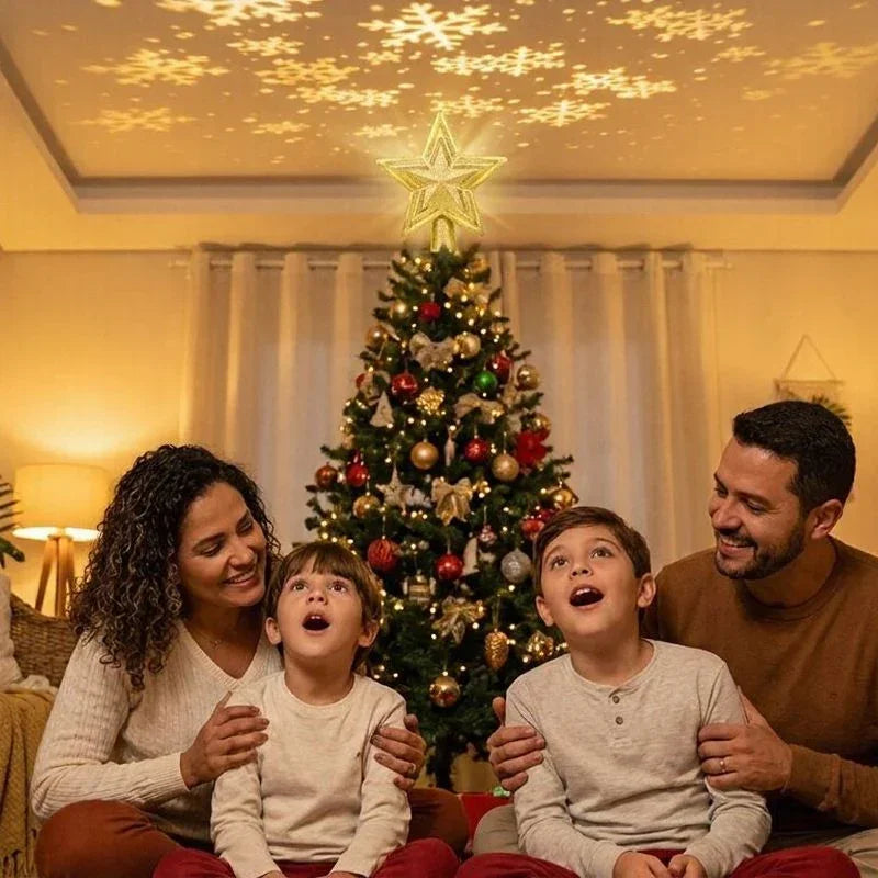 Weihnachtsprojektor für die Spitze des Weihnachtsbaums / Bringen Sie Weihnachtsstimmung in Ihr Zuhause!