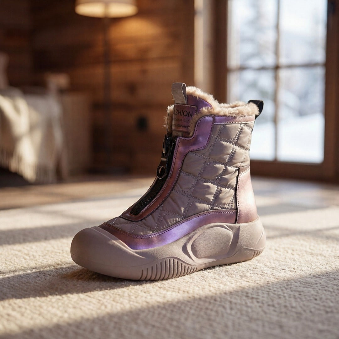 Winterbewegung™ - Stiefel mit Frontreißverschluss und Premium-Thermofutter