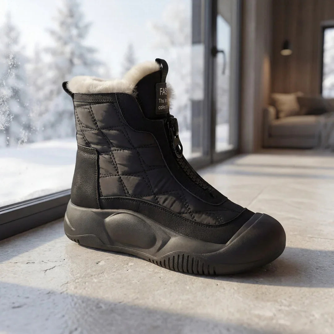 Winterbewegung™ - Stiefel mit Frontreißverschluss und Premium-Thermofutter
