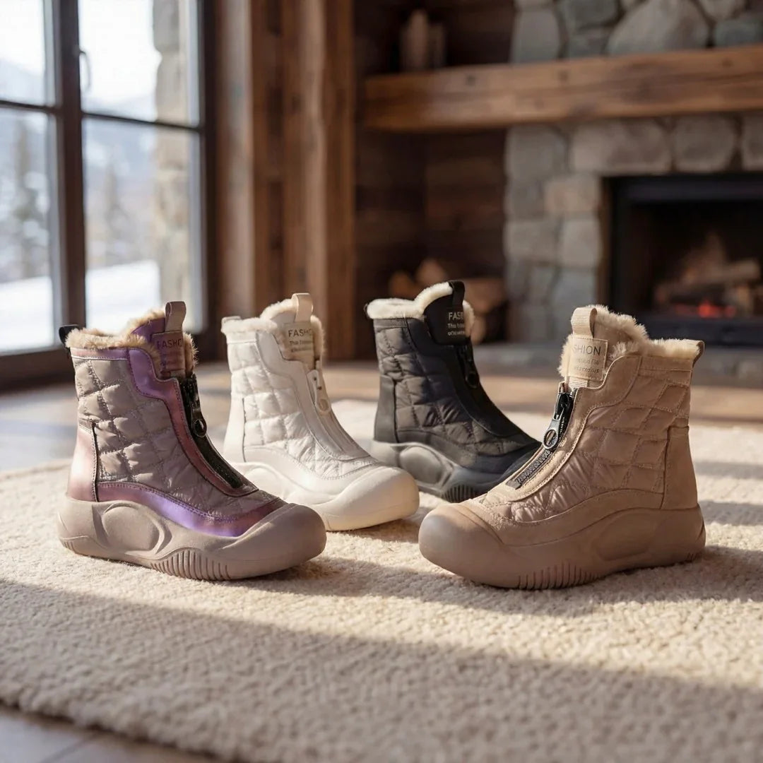 Winterbewegung™ - Stiefel mit Frontreißverschluss und Premium-Thermofutter