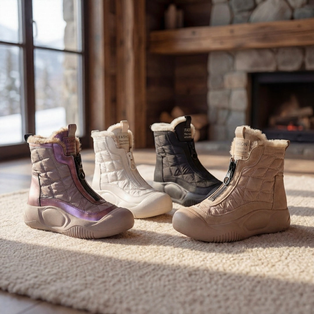 Winterbewegung™ - Stiefel mit Frontreißverschluss und Premium-Thermofutter