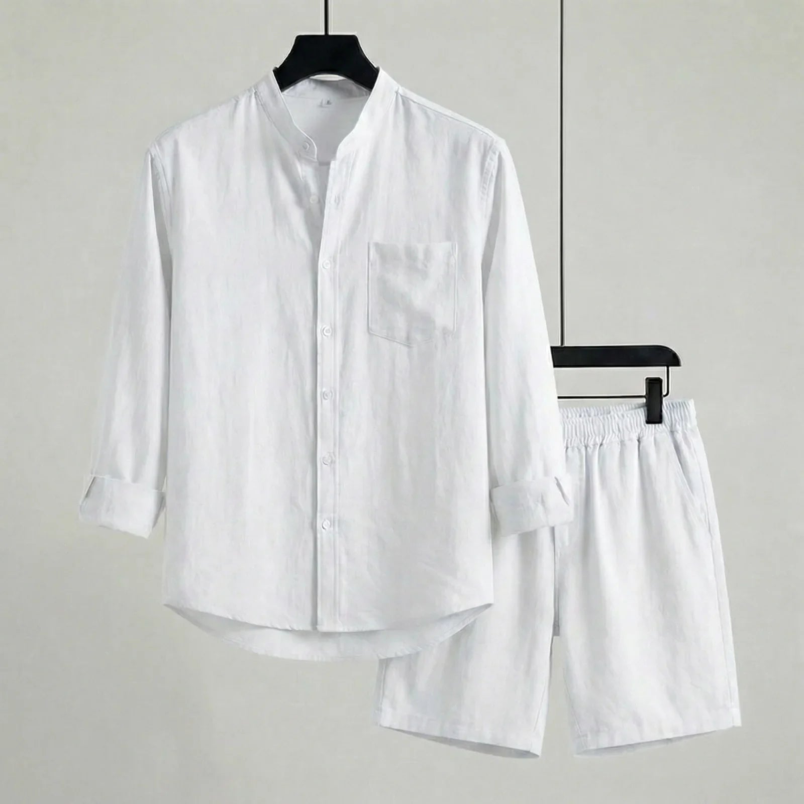 Riviera Klassik™ Minimalistisches Set aus Baumwoll-Leinen-Mischung