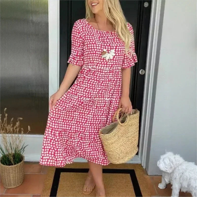 Eloria™ Kleid mit Lockerem Fall und Zeitloser Eleganz