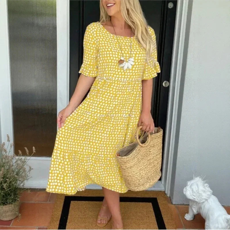 Eloria™ Kleid mit Lockerem Fall und Zeitloser Eleganz