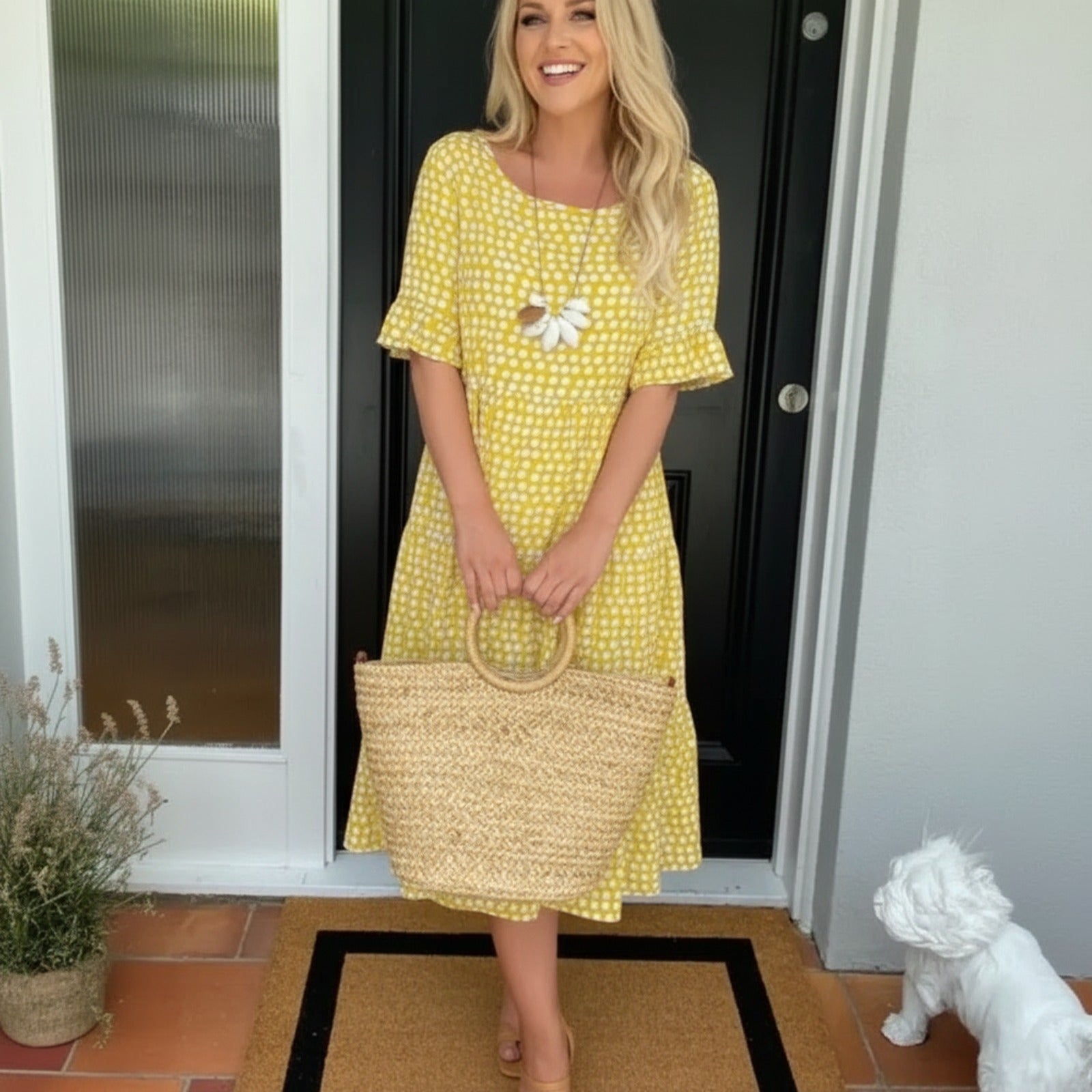 Eloria™ Kleid mit Lockerem Fall und Zeitloser Eleganz