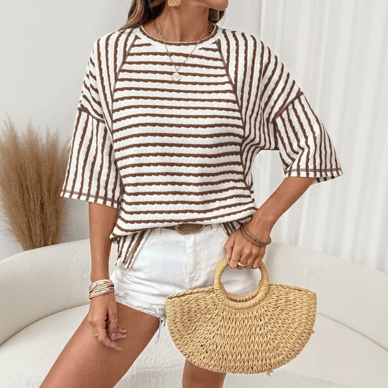 Dailynne™ Oversize Streifenbluse