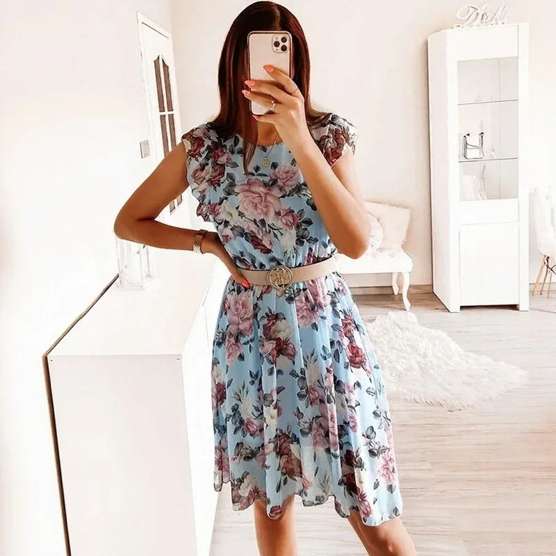 Serenelle™ Kleid mit Floraler Eleganz und Sofistischem Charme