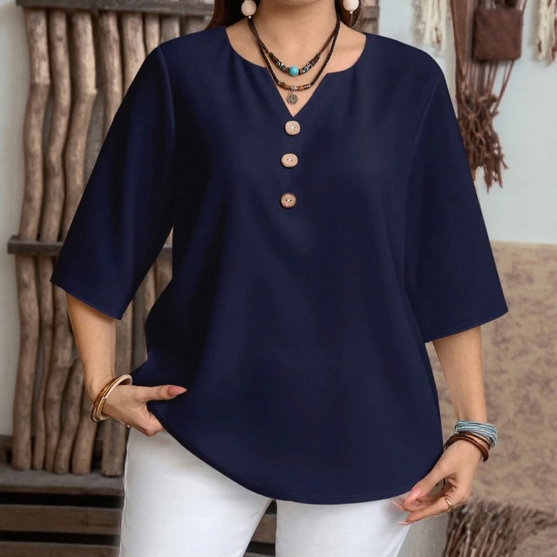 Celyra™ Bluse mit Lockerem Schnitt und Natürlichem Komfort