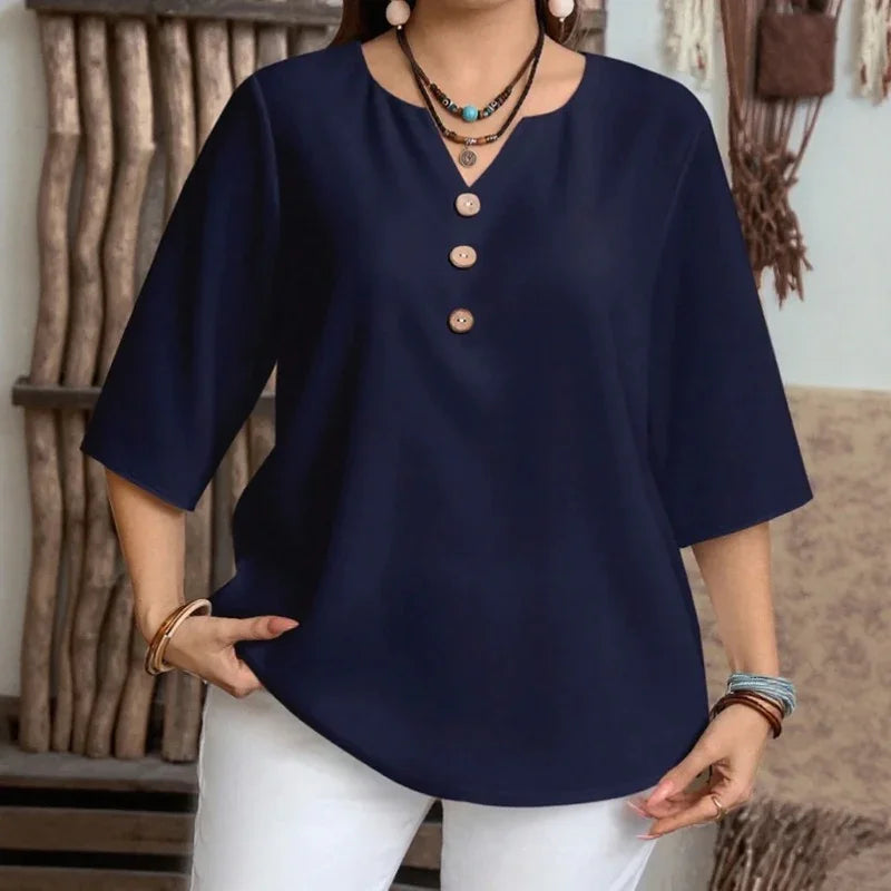 Celyra™ Bluse mit Lockerem Schnitt und Natürlichem Komfort
