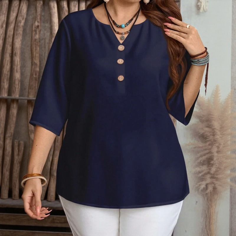 Celyra™ Bluse mit Lockerem Schnitt und Natürlichem Komfort