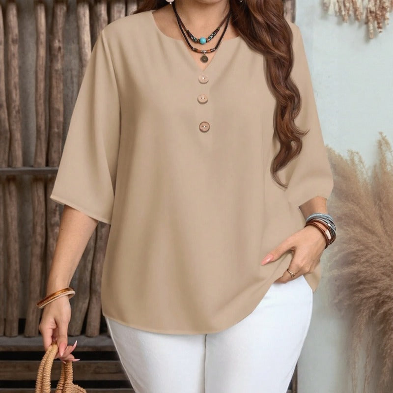 Celyra™ Bluse mit Lockerem Schnitt und Natürlichem Komfort