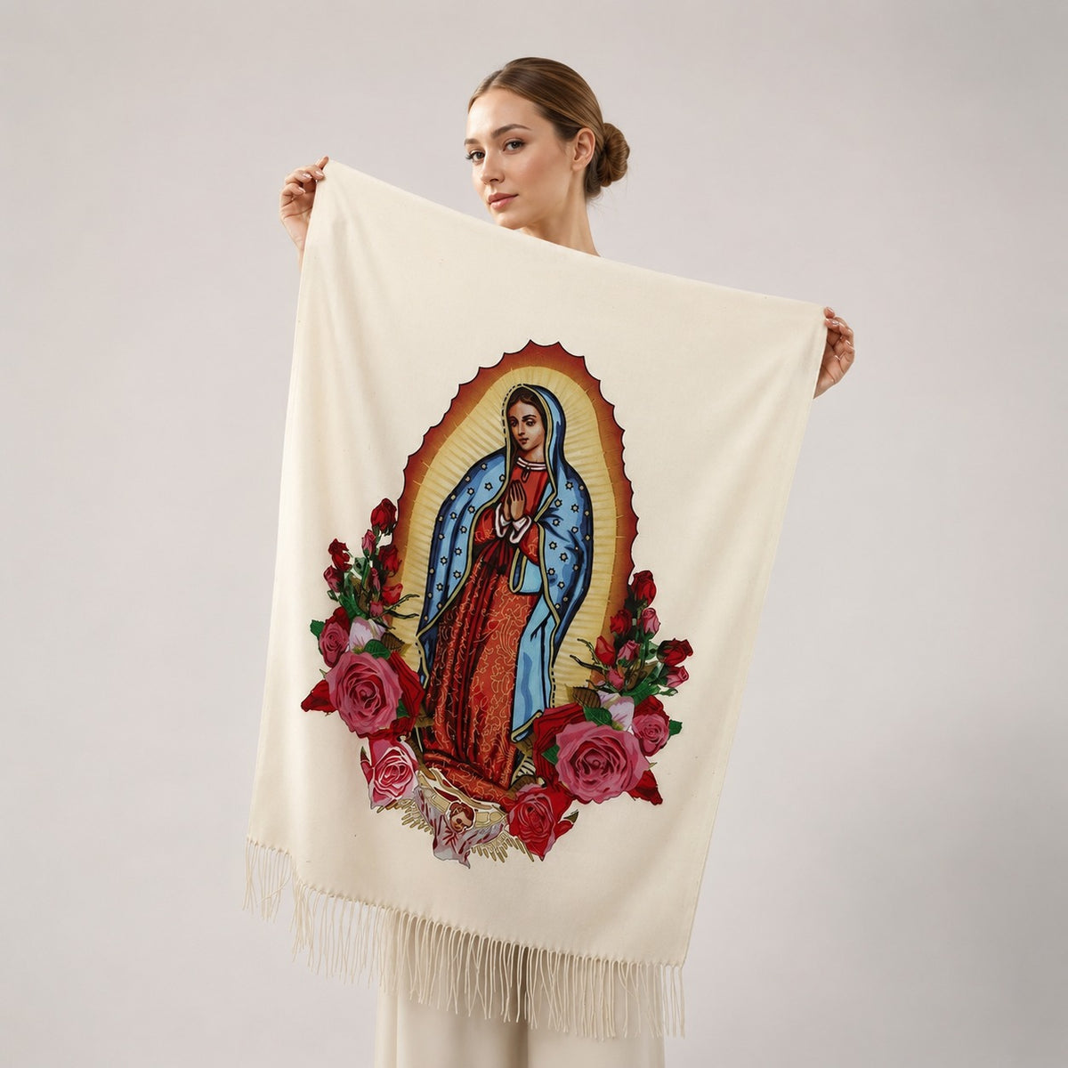 🔥 1+1 GRATIS – Guadalupe™ Kaschmirschal mit Handwerklicher Verarbeitung und Feinen Fransen
