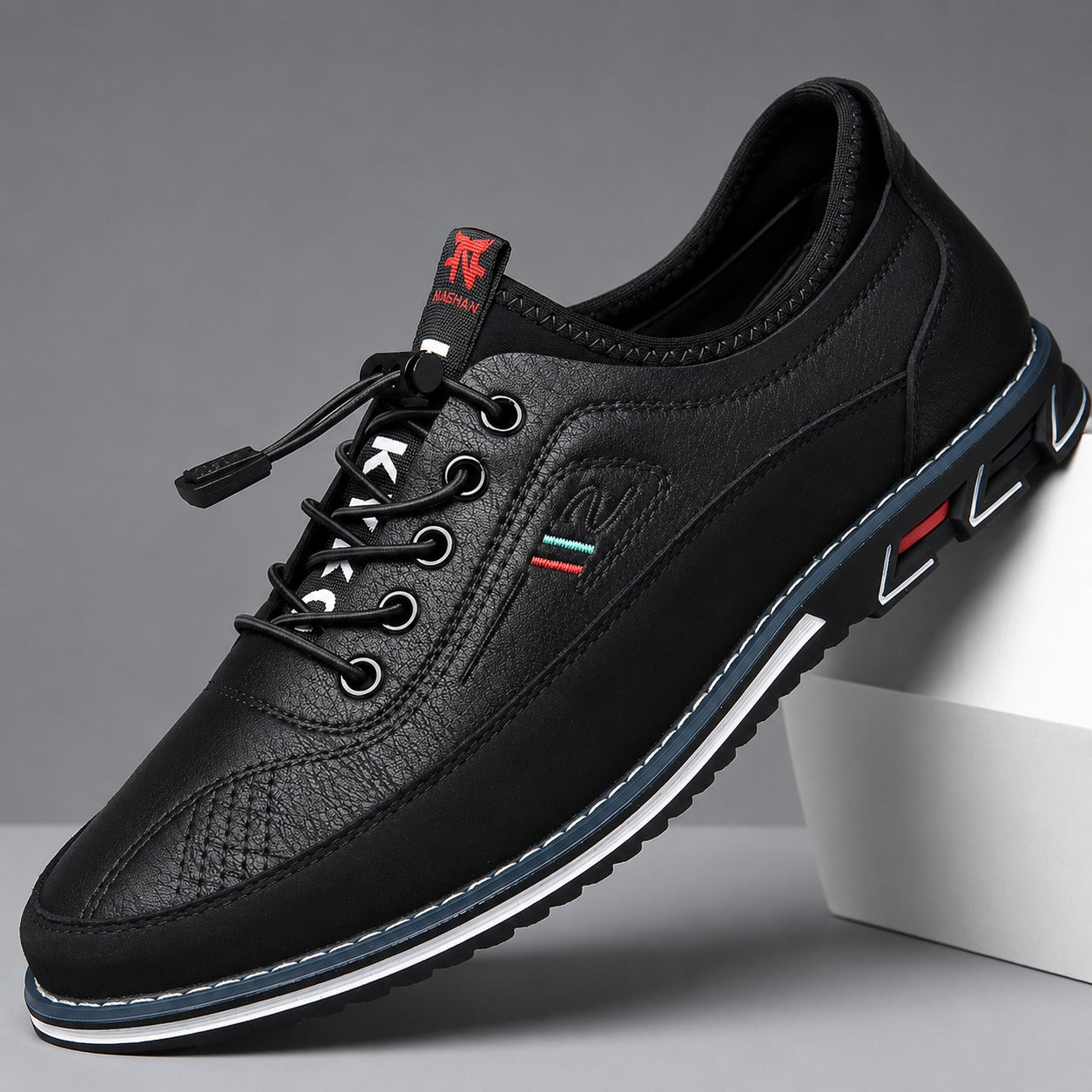 Milan™ Premium-Ledersneaker mit Schnellverschluss-System