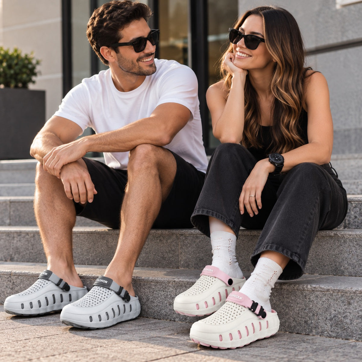 Clog Orven™ mit Massage-Fußbett und 5-cm-Plateausohle mit federnder Dämpfung