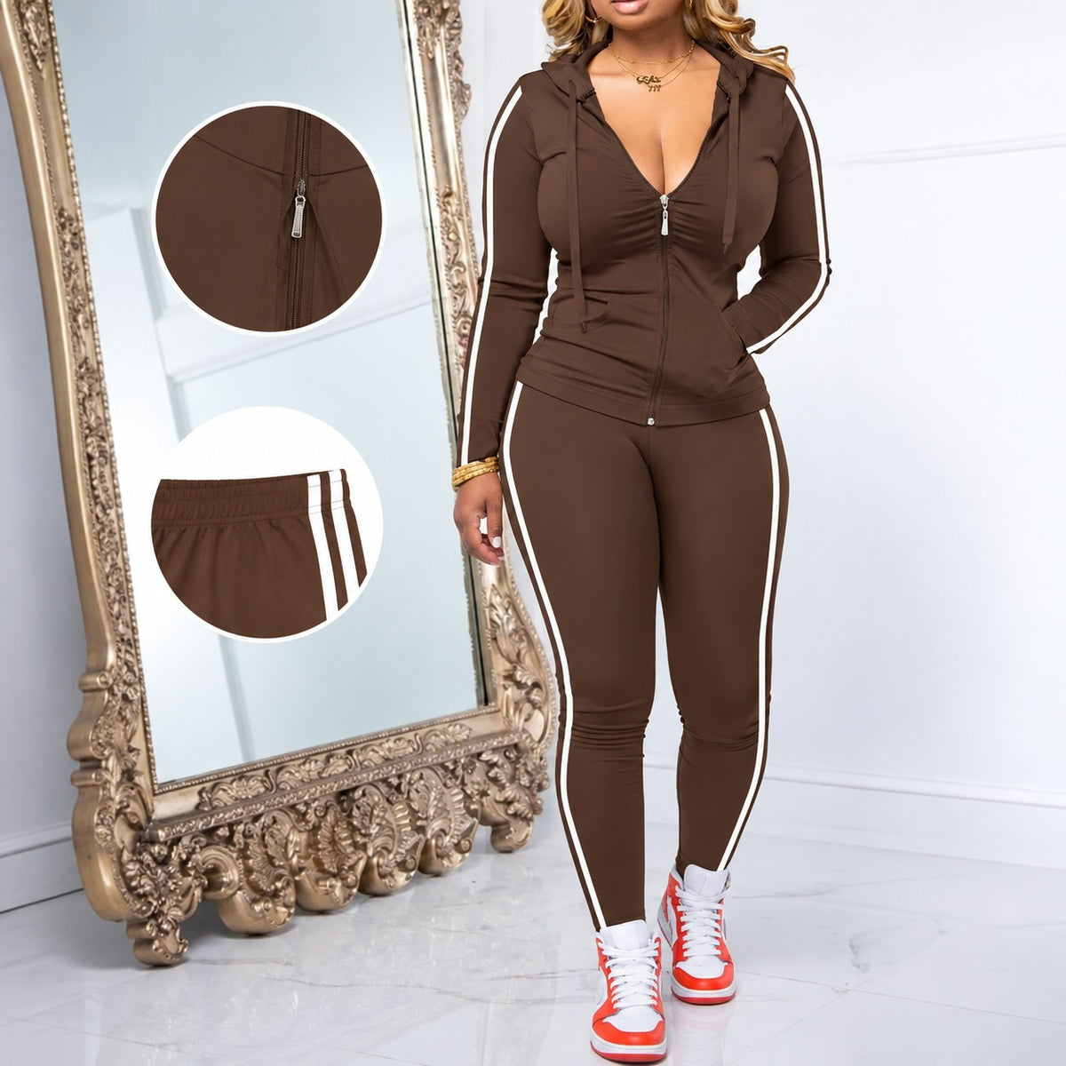 Sport-Set Tilda™ mit Kapuzenjacke und figurbetonter Hose