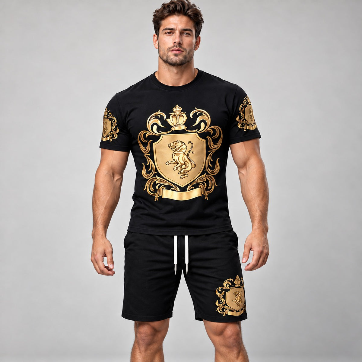 Leomar™ Set mit T-Shirt und Shorts aus leichtem, bequemem Stoff