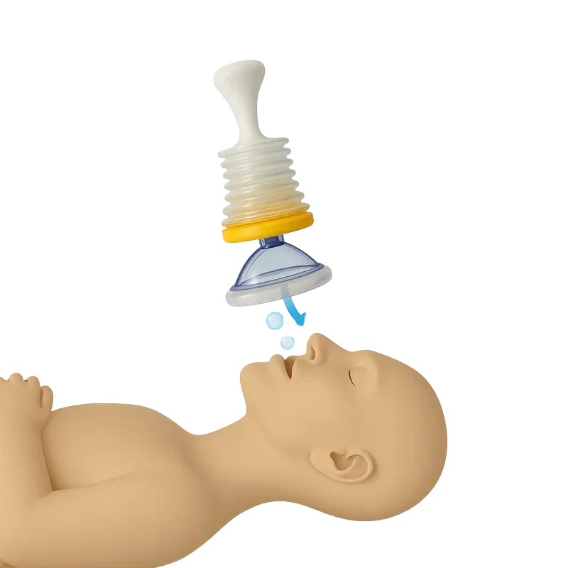 Anti-Erstickungs-Rettungsmaske mit Druckpumpe / Praktikabilität und Sicherheit zum Greifen nah