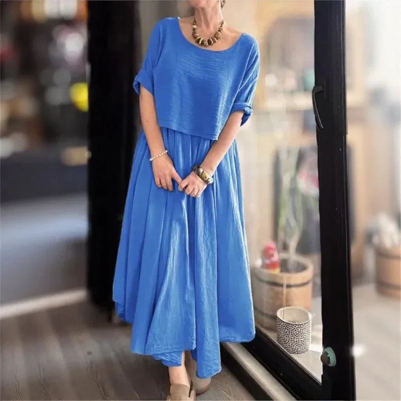 Morocco™ Baumwoll-Leinen-Set im Lagenlook / Zweiteilig, Charme, der Grenzen überschreitet!