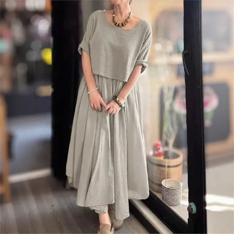 Morocco™ Baumwoll-Leinen-Set im Lagenlook / Zweiteilig, Charme, der Grenzen überschreitet!