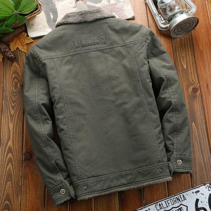 Aviator-Tradition™ Jacke aus Baumwolle mit Fleecefutter / Die Offizielle Jacke für Mutige und Stilbewusste Männer!