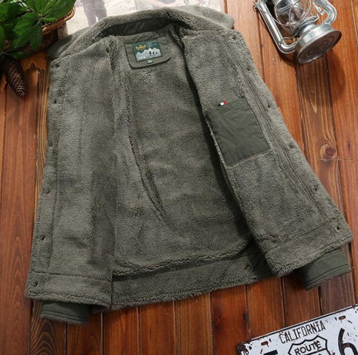 Aviator-Tradition™ Jacke aus Baumwolle mit Fleecefutter / Die Offizielle Jacke für Mutige und Stilbewusste Männer!