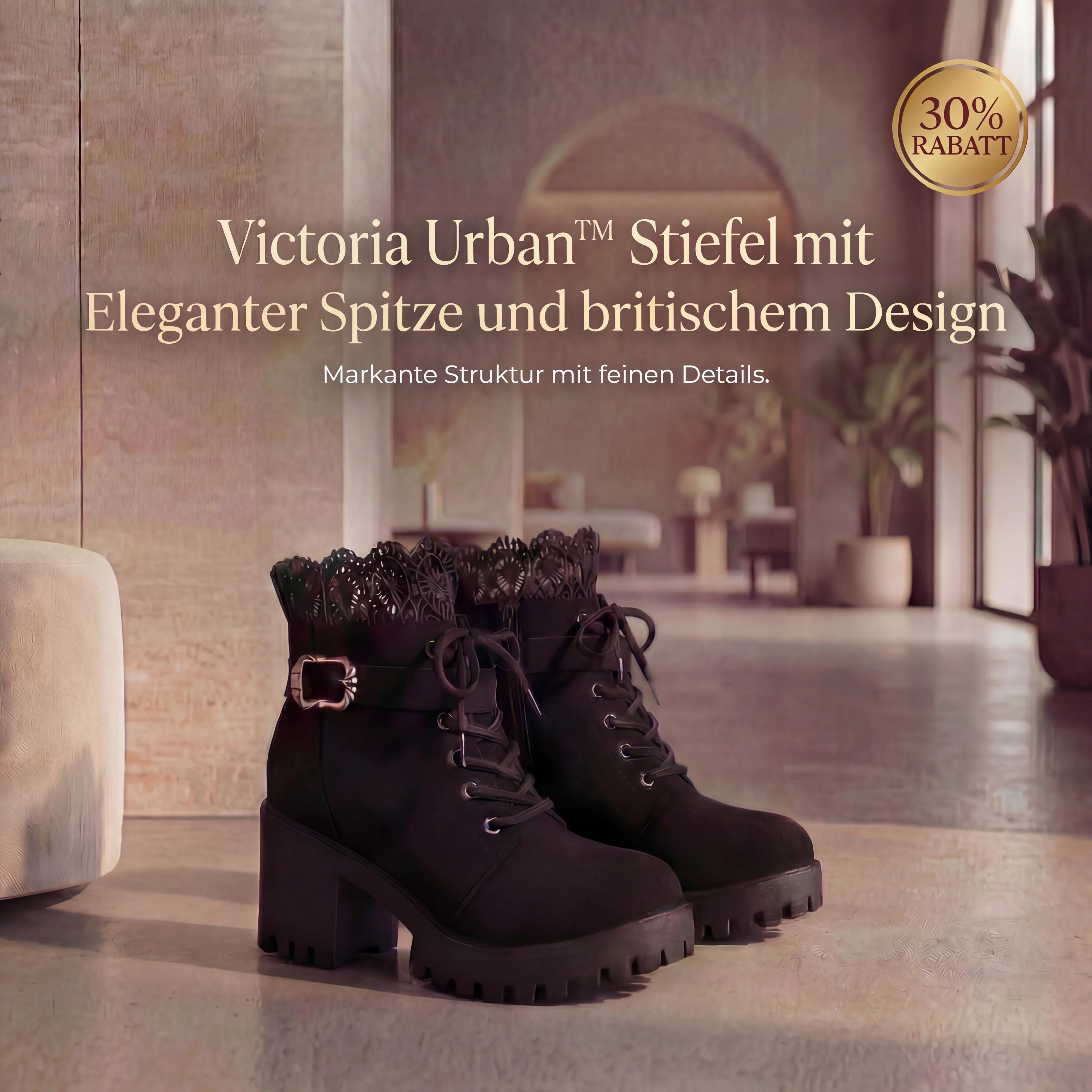 Victoria Urban™ Stiefel mit Eleganter Schnürung und britischem Design