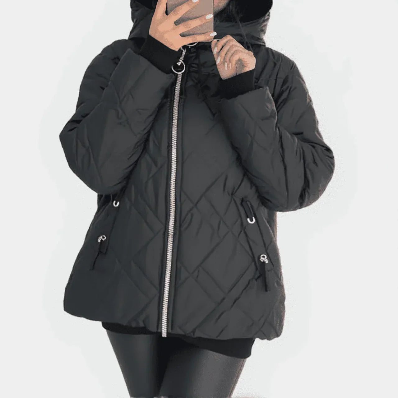 UrbanGlanz™ Thermojacke mit Hochwertiger Steppung und Hohem Kragen / Warmer Komfort mit Raffiniertem Design!