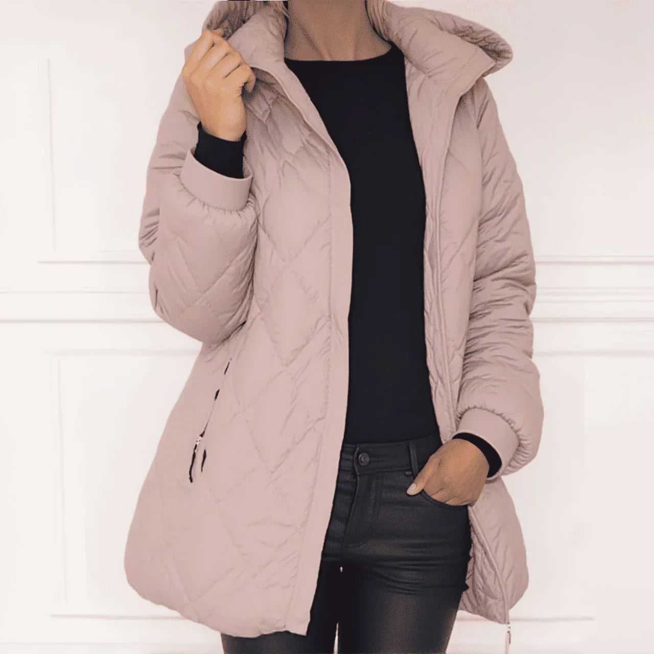 UrbanGlanz™ Thermojacke mit Hochwertiger Steppung und Hohem Kragen / Warmer Komfort mit Raffiniertem Design!