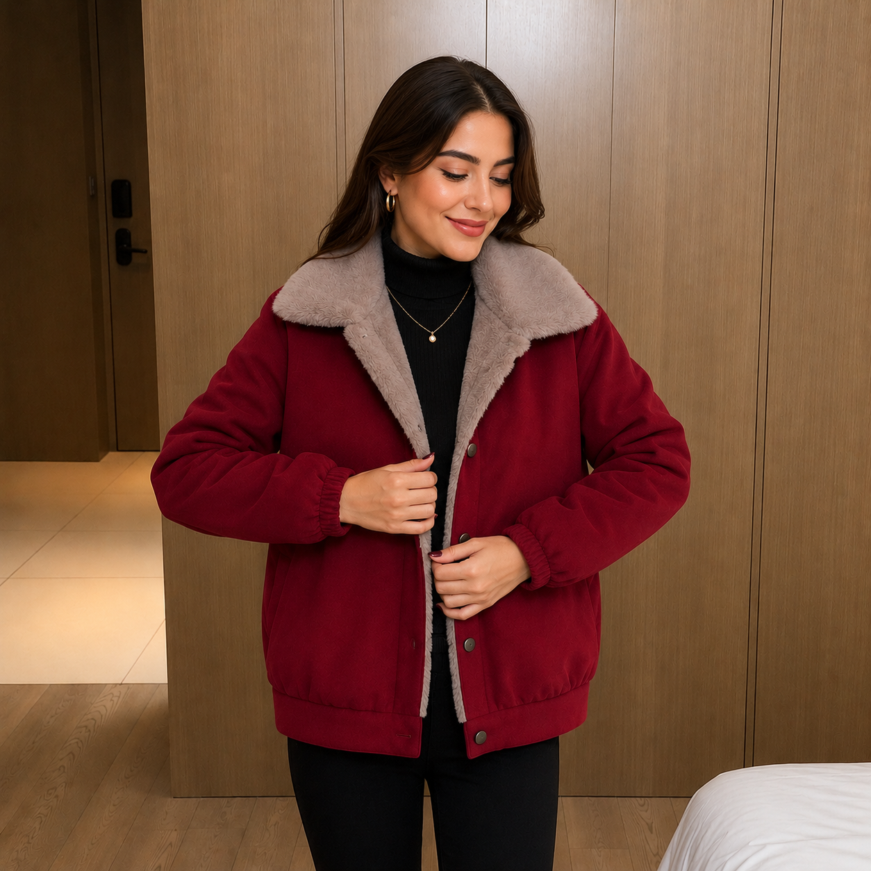 Celeste™ Jacke mit Kuscheligem Innenfutter und Raffiniertem Design