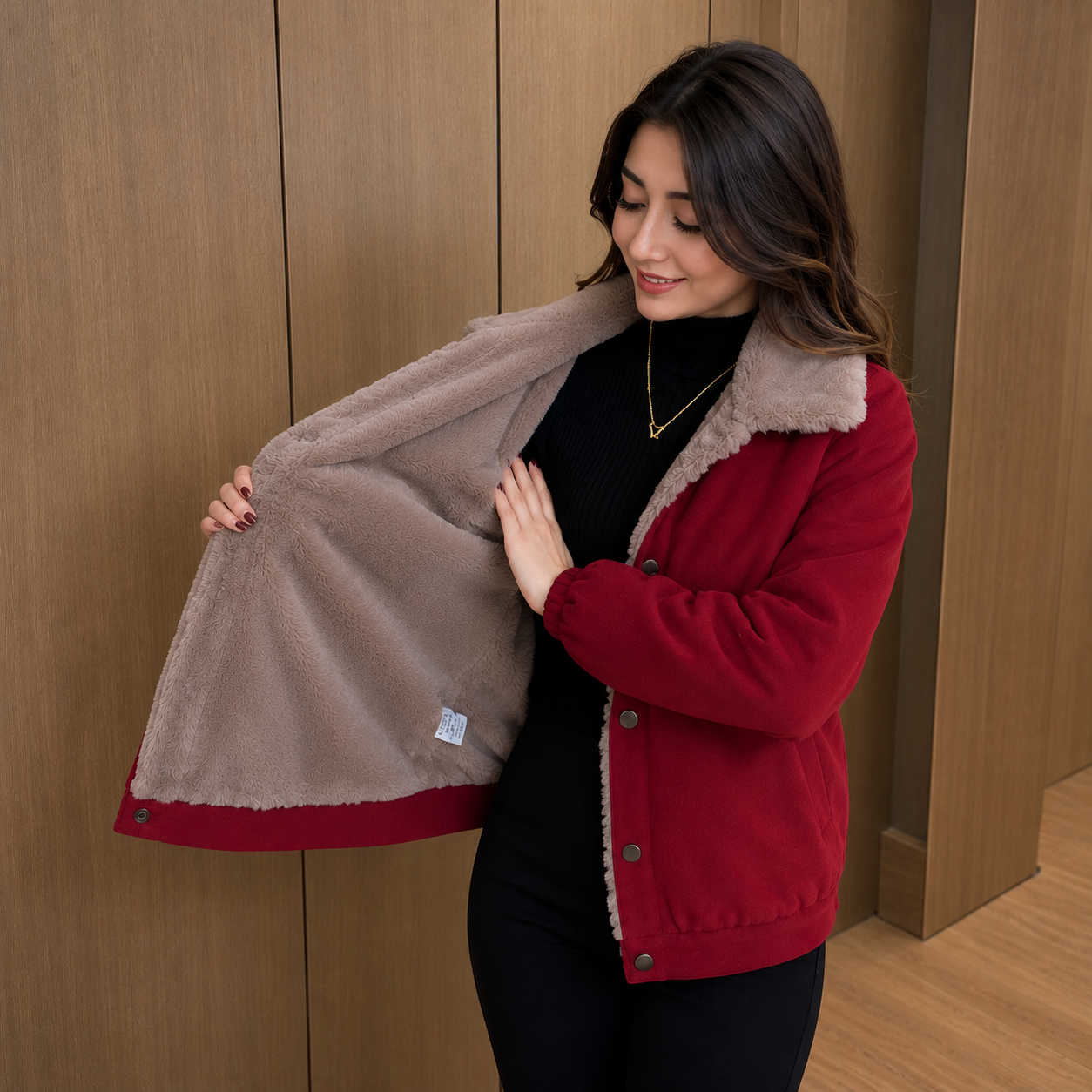 Celeste™ Jacke mit Kuscheligem Innenfutter und Raffiniertem Design