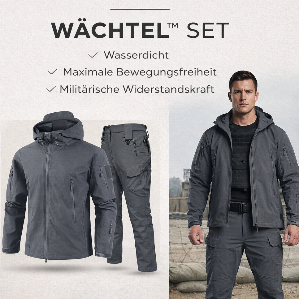 Wächtel™ Militärisches Einsatzset mit Wasserschutz und Hochleistung