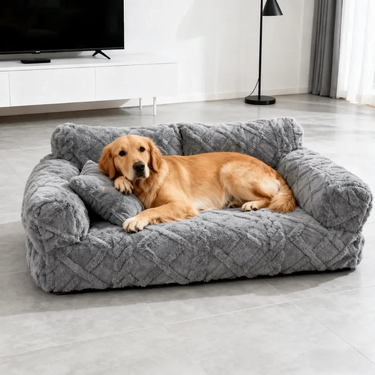 Modern Haus™ Haustierbett im Sofa-Design mit Premium-Design und Kuscheligem Komfort