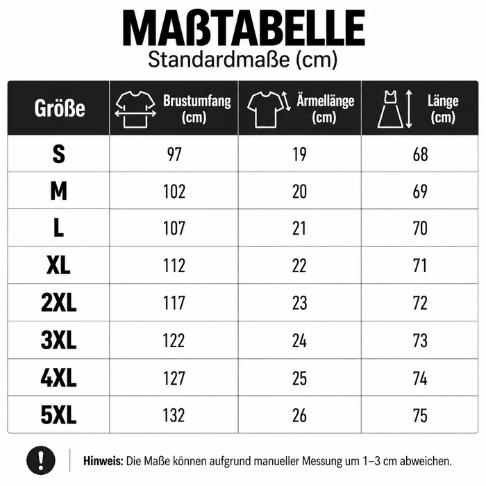 Größentabelle