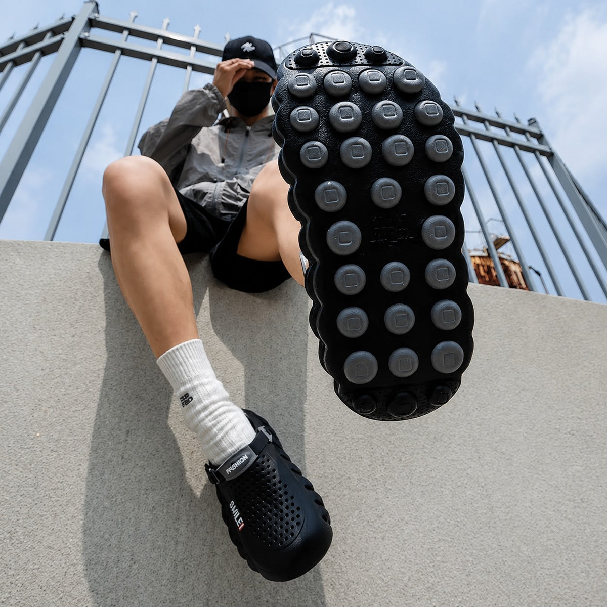 Clog Orven™ mit Massage-Fußbett und 5-cm-Plateausohle mit federnder Dämpfung