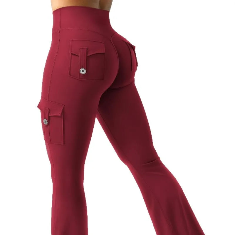Nadia™ Flare-Leggings mit Push-up-Effekt und Cargo-Taschen