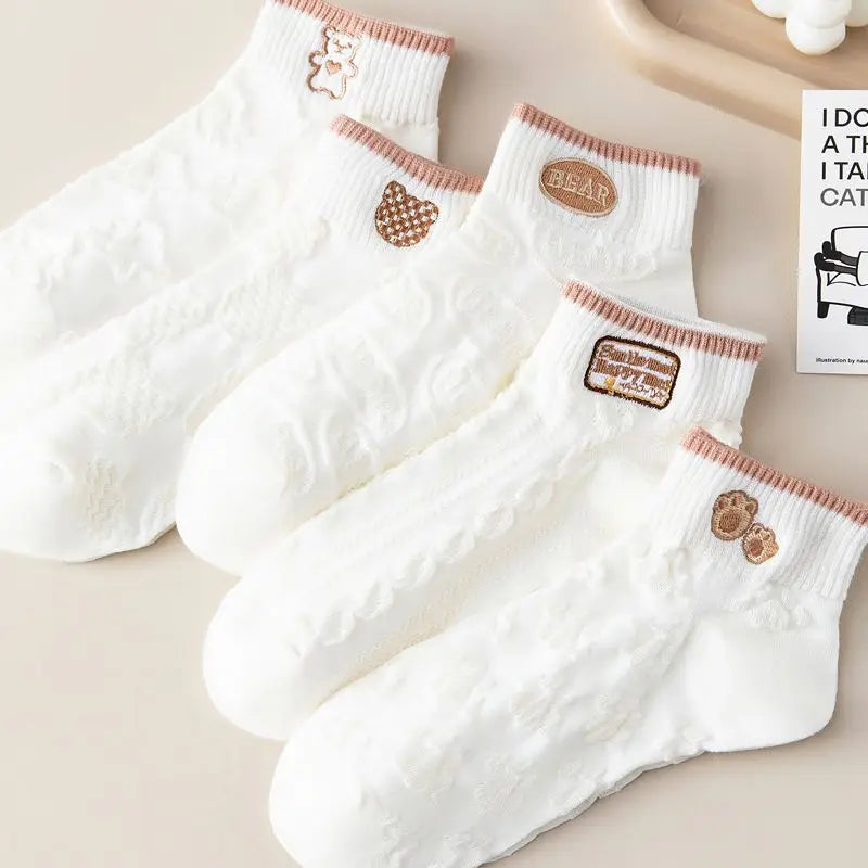 🔥 10 STÜCK ZUM PREIS VON 5 🔥 Aphrodite™ Socken-Set Delicate Touch – Komfort und Eleganz für Ihre Füße, jeden Tag!
