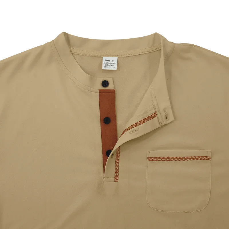 Torben™ Freizeitshirt mit Stehkragen und kontrastierenden Abschlüssen
