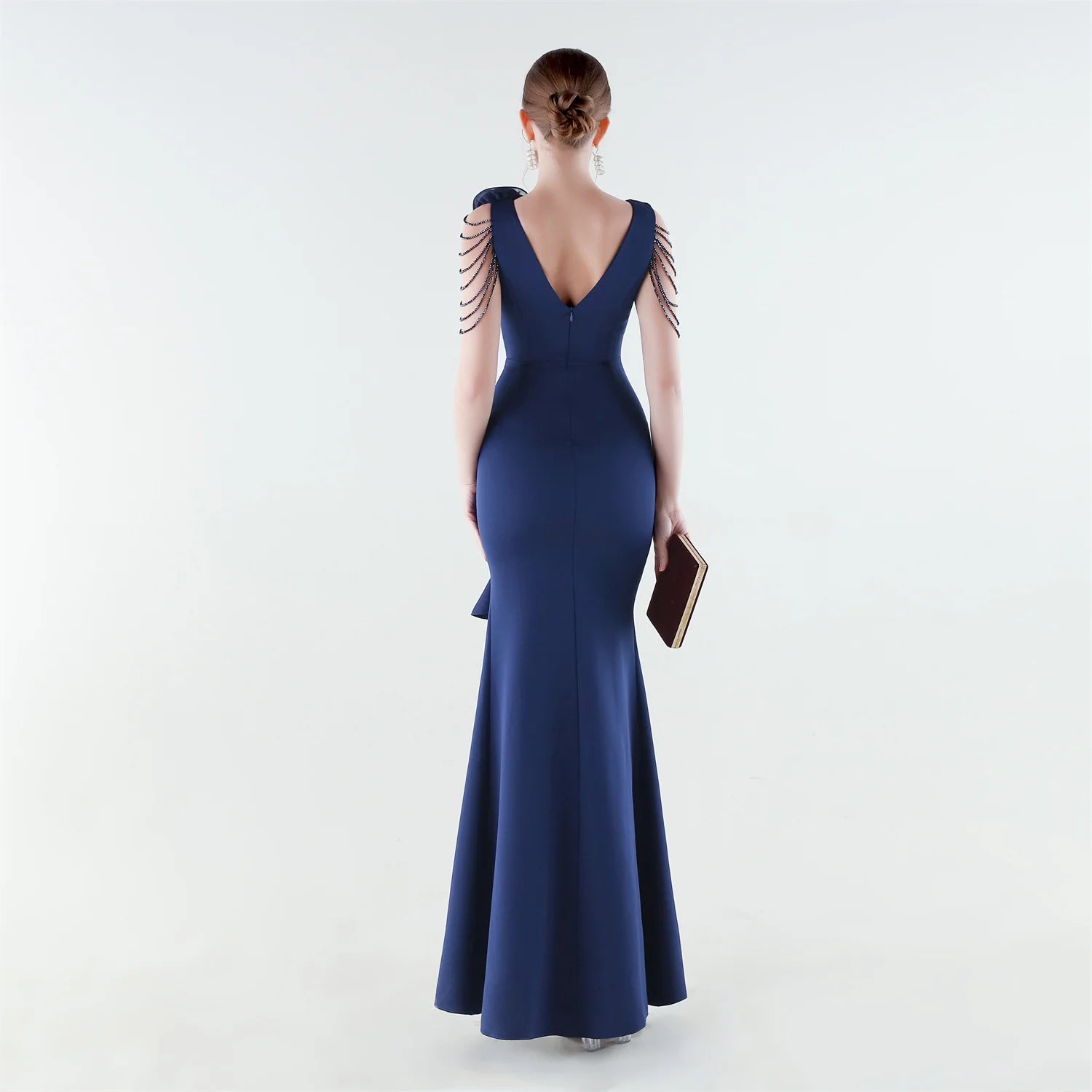 Aurielle™ Kleid mit Verziertem Schulterdesign und Premium-Verarbeitung